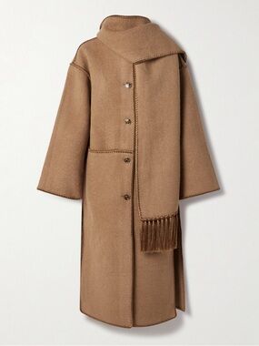 Toteme Fringe Brown long coat